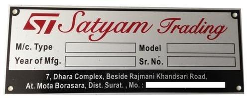 Aluminium Nameplates