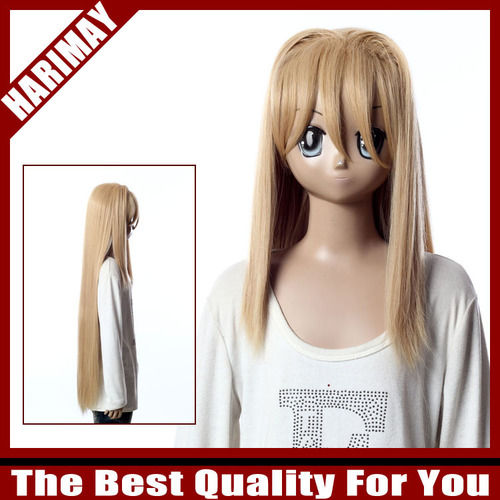 Long Yellow Costume Party Wig