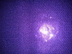 Full Sequin Embroidery On Polyester Dyed Fabric