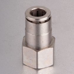 Straight Female Connector Pneumatic Brass Fittings By Cixi Air-Fluid Pneumatic Components Co.,Ltd