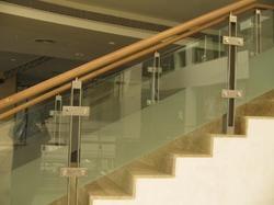 Stylish Glass Stair Railing