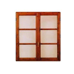 टीक वुड विंडो