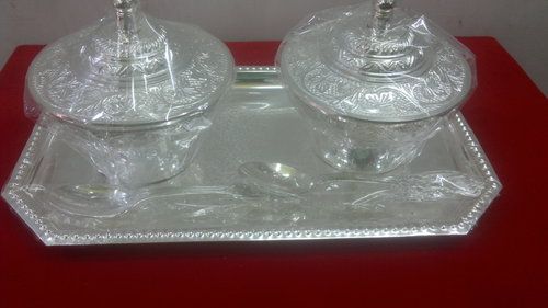 White 2 Pc Mukhwas Set