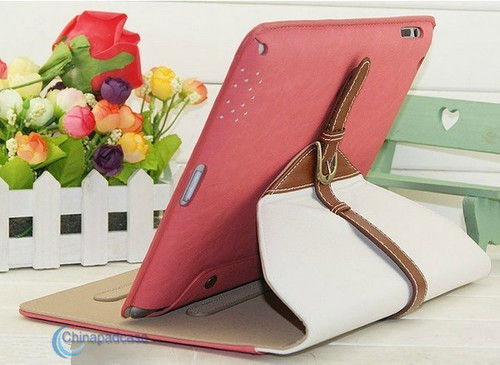 Yellow Leather Case With Bottom For Ipad Mini