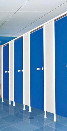 Phenolic Sheets HPL Toilet Cubicles - 10-12mm Compact Grade Laminates, Wear Resistant to Burns and Scratches, Germ and Maintenance Free