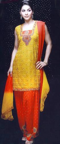 Pure Georgette Salwar Kameez With Dupatta