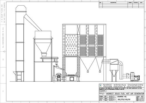 Indirect Coal Fired Hot Air Generator