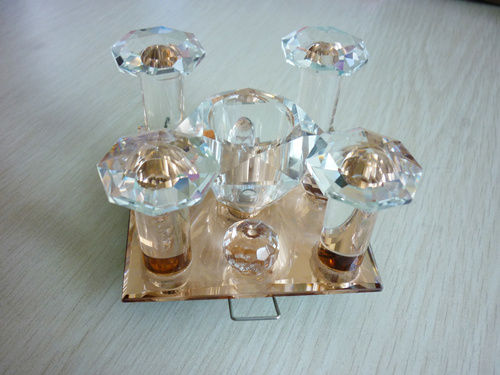 Crystal Lights - Quality Crystal Design , 9cm x 9cm Size, Height 4.3cm