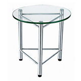 3 Leg Based Round Glass Top Center Table