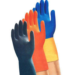 Flock Line Hand Gloves