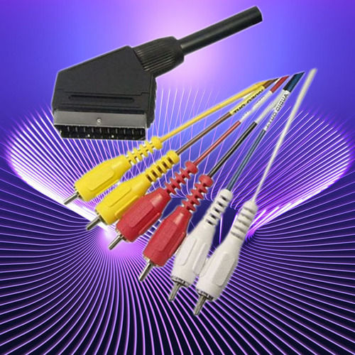 21pin Scart Plug To 6rca Plug