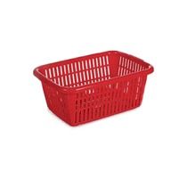 Red Color Plastic Mesh Basket