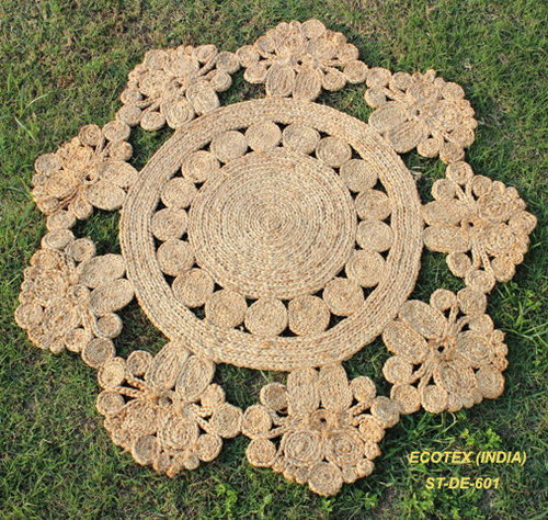 Decorative Round Jute Rug