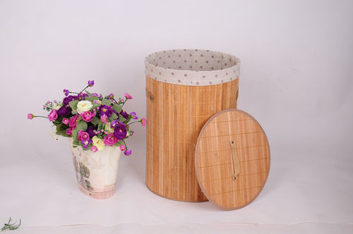 Elegant Bamboo Fold Laundry Hamper