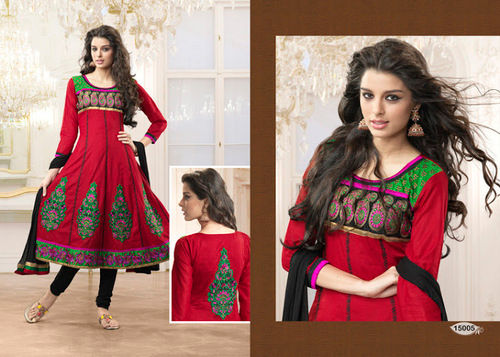 Fancy Ladies Salwar Suits - Cotton, Linen, Silk | Elegant Dress Material for All Ages, Size 36