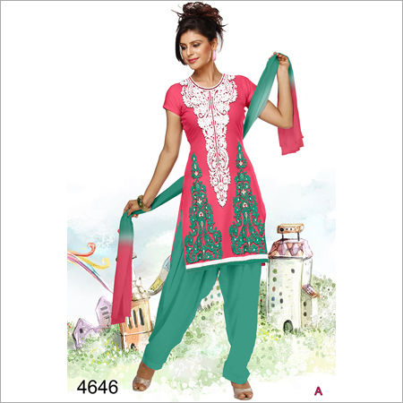 Printed Unstitched Salwar Suit