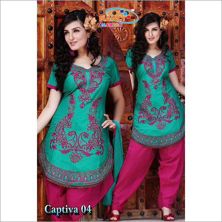 Unstitched Indian Salwar Kameez