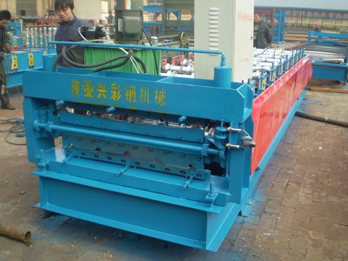 840/900 Double Layer Colored Steel Roof Tile Roll Forming Machine