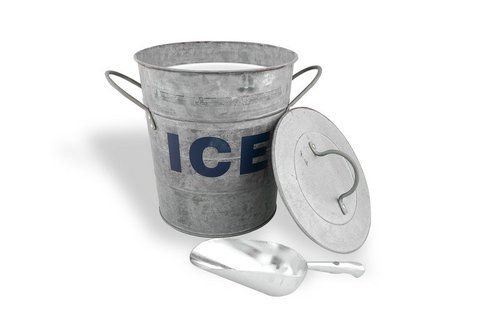 Metal Ice Bucket With Scoop