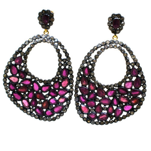 ruby earrings