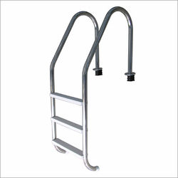 Swimming Pool Ladder - Grade Steel, Corrosion Resistant Design | Sturdy Build for Enhanced Safety