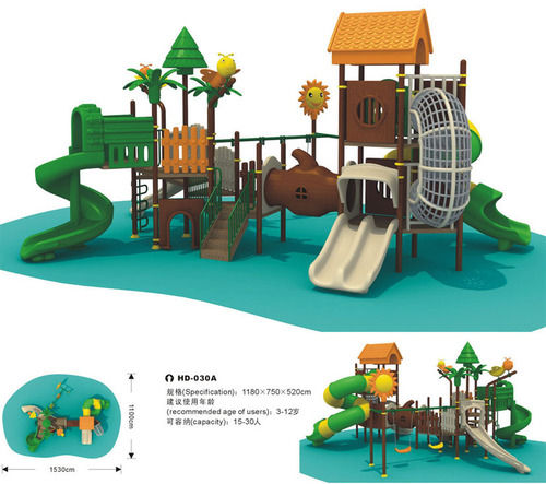 Forest Style Kids Outdoor Playground Slides HD-030A