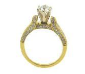 18Karat Yellow Gold Ladies Engagement Ring