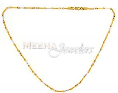 22Kt Gold Fancy (2 Tone) Chain