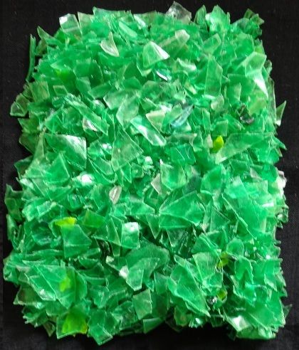 PET Flakes Green (Hot Washed)