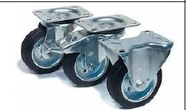 Medium Duty Natural Rubber Caster Wheels