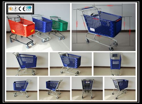 Supermarket Plastic Shopping Trolley (YRD-S125)