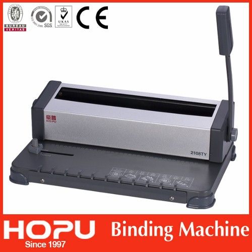 Binding Machine - Double Wire/Hardened Plastic Ring, Max Binding Thickness 14.3mm, Max Punching Capacity 12 Pages, Compact Size 370x250x150mm, Manual Operation, Efficient and Durable Performance