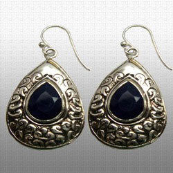 Silver Earrings Gemstone