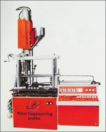 Vertical Screw Type Plastic Injection Molding Machine - Color: Red