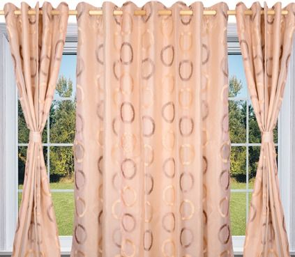 Brown Aquarius Plus Gold Curtain