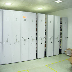 Mobile Shelving - Steel Construction | Anti-Friction Bearing, Scratch Resistance, Easy Handling, Fine Finishing