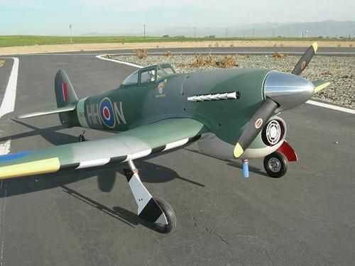 RC Model Plane Hawker Typhoon