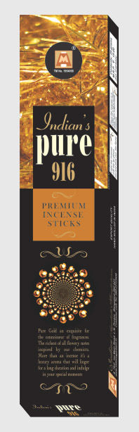 Indian Premium Incense Sticks (Pure 916)