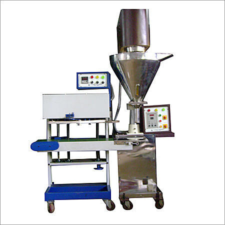 Vertical Pouch Sealer With Auger Filler