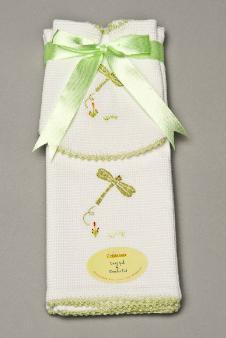 French Knot Dragonfly Bib and Burp
