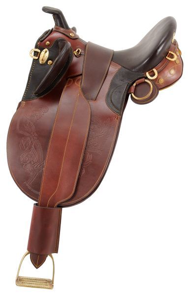 Stock Poley Saddle w/Horn Wide Tree