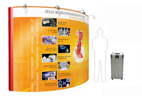 4x3 Convex Pop Up Display Stand