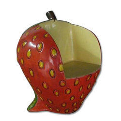 Fiberglass Strawberry Fruit Shape Chair