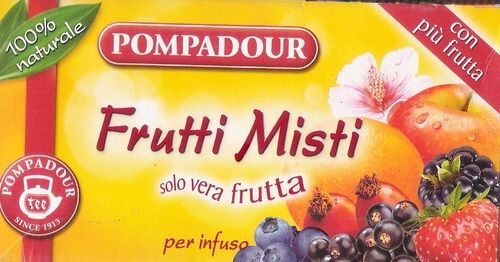 Pampadour Tea Bags Mix Fruit Flavour