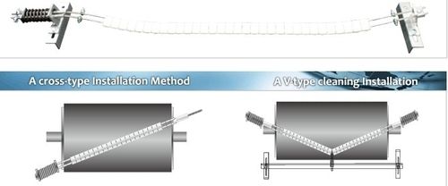 Silver 800Mm Belt Width Higher Wear Resistant Conveyor Belt Cleaner