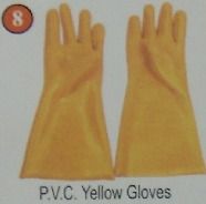 P.v.c. Yellow Gloves