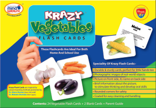 Krazy Vegetables Flash Cards