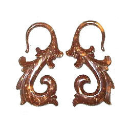 Fish Hook Coconut Shell Earring