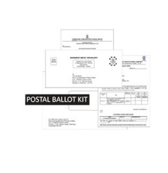 Postal Ballot Kit Printing Service By BASANT ENVELOPES N PRINT LTD