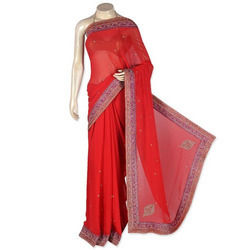 Wedding Crepe Saree